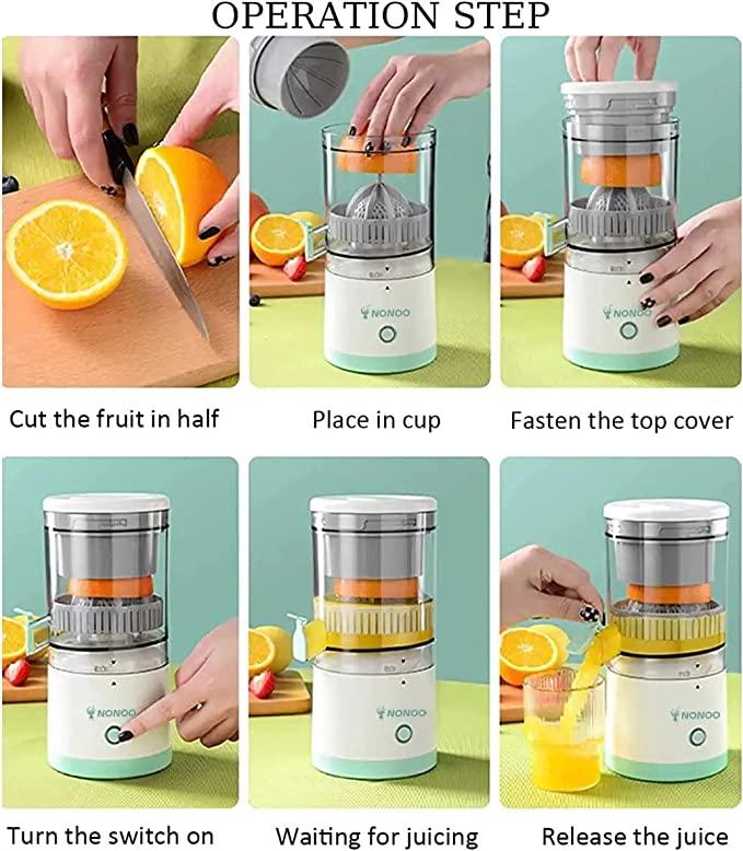 Portable Citrus Juicer : Ideal for juicing halved citrus fruits