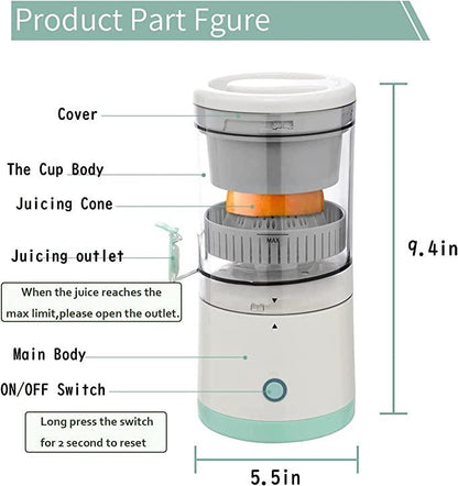 Portable Citrus Juicer : Ideal for juicing halved citrus fruits